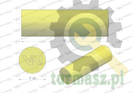 Amortyzator poliuretanowy walec 28x90 WARYŃSKI ( sprzedawane po 4 )