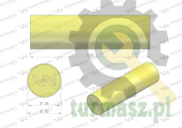 Amortyzator poliuretanowy walec 30x105 WARYŃSKI ( sprzedawane po 4 )
