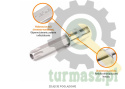 Klucz nasadowy 1/2" z bitem TORX 100 mm/T27 / (z otworem) / TEGER