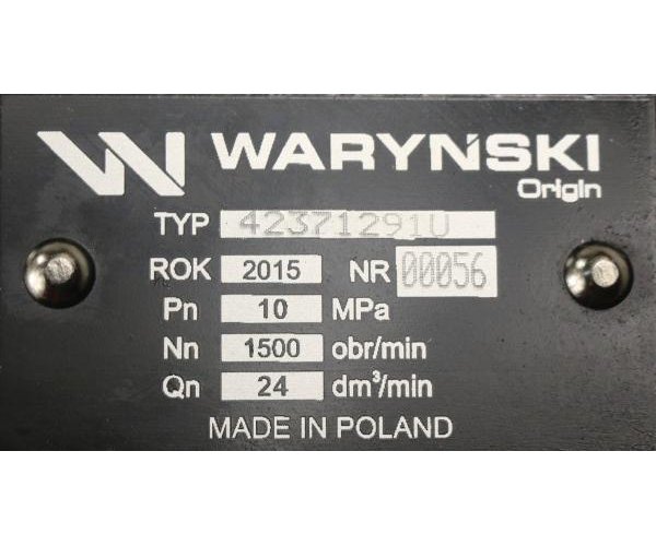 Pompa hydrauliczna PZ18AT podnośnika wzmocniona 23 l/min C-330 ORYGINAŁ URSUS