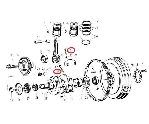 Śruba korbowodu C-330