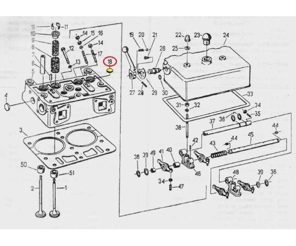 Zaślepka głowicy do silnika C-330 ( sprzedawane po 10 )