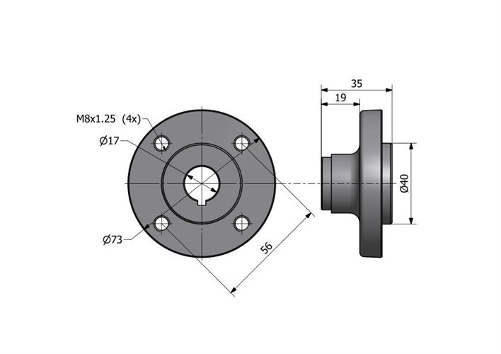 Piasta pompy wody C-330