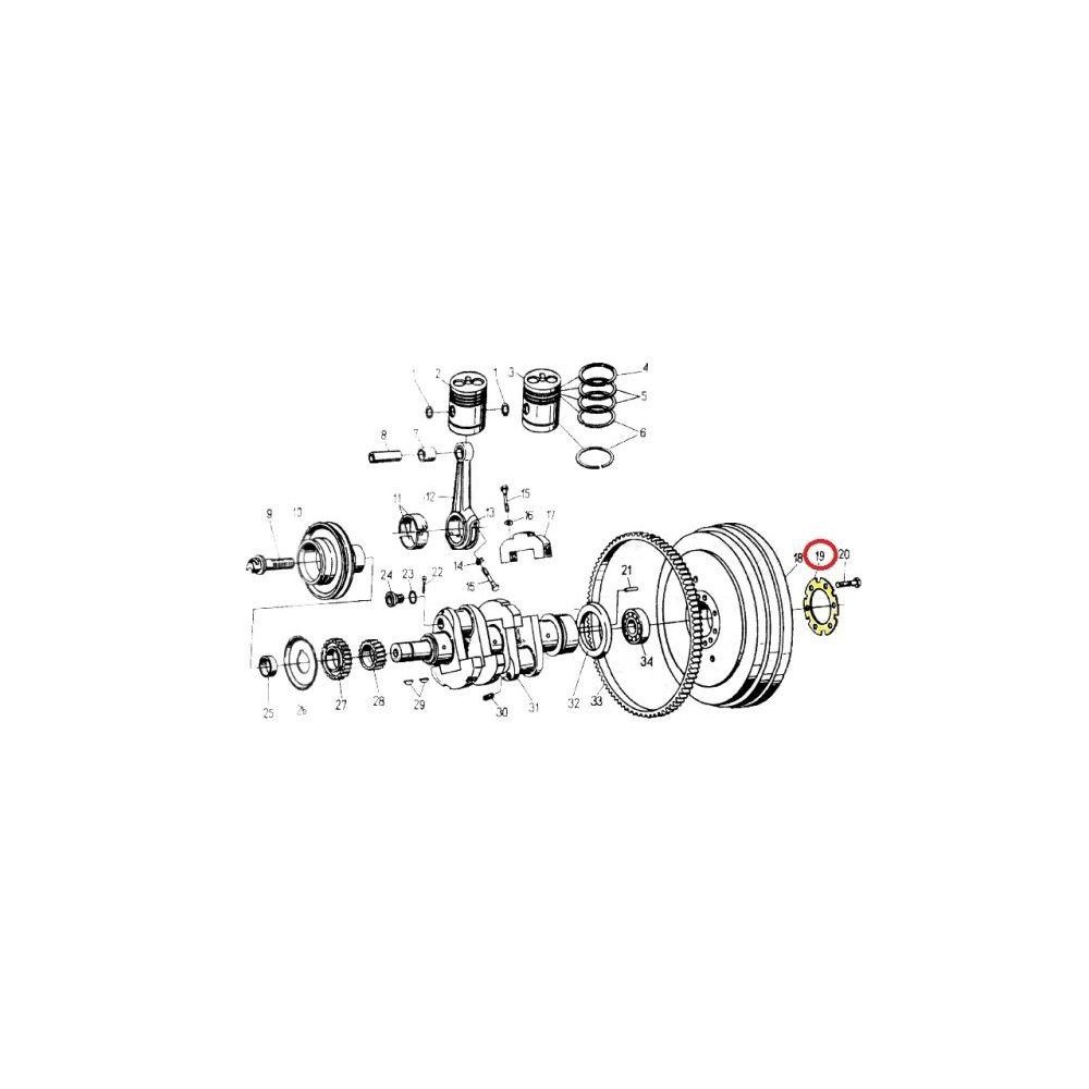 Podkładka śrub koła zamachowego C-330