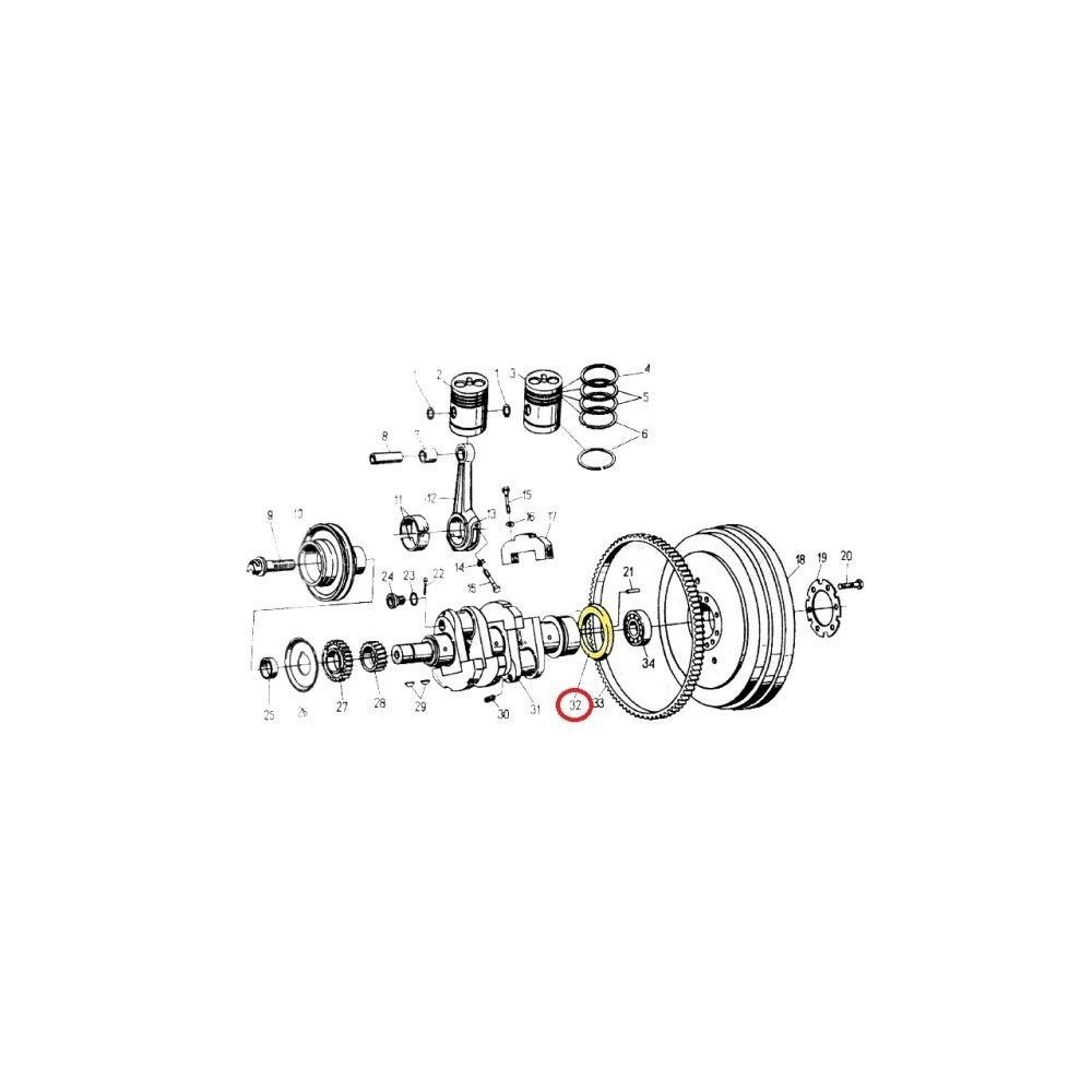 Odrzutnik tylny oleju C-330