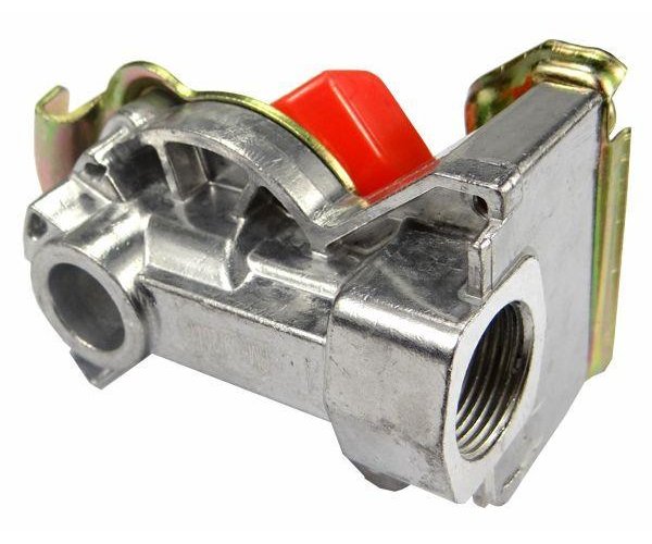 Złącze przewodów powietrza bez zaworu C-330/360/Przyczepa (twarde) x501200 Euro 22x1.5 Czerwone