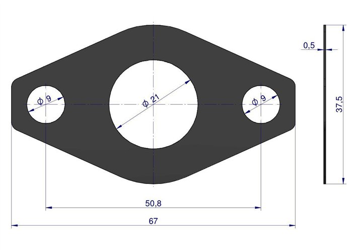 Uszczelka pompy olejowej C-330 ( sprzedawane po 10 )