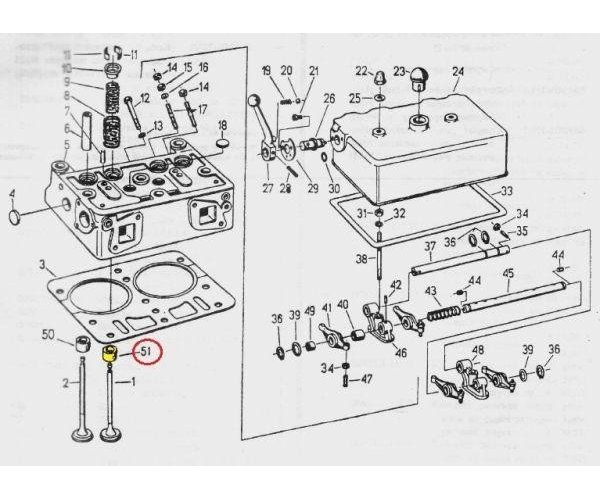 Gniazdo zaworu ssącego nadwymiar 0,75 C-330 ( sprzedawane po 20 )
