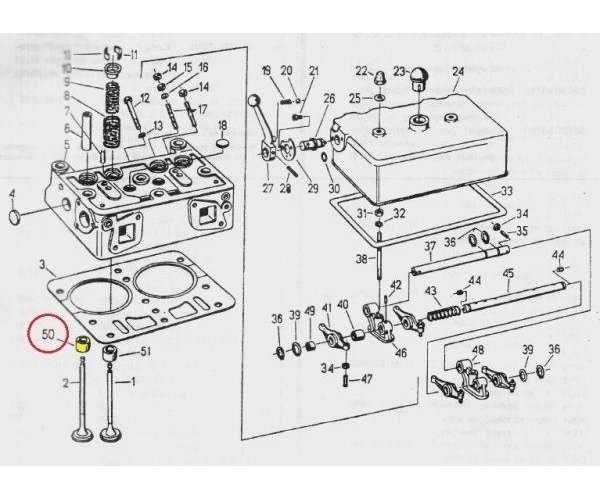 Gniazdo zaworu wydechowego nadwymiar 0,50 C-330 ( sprzedawane po 20 )
