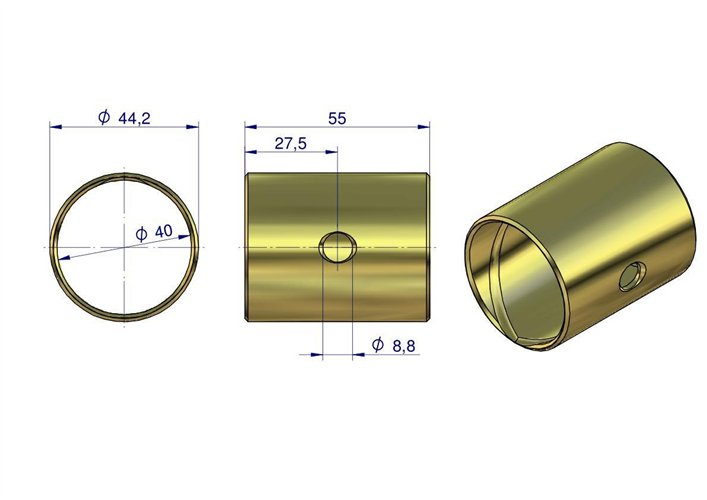 Tuleja sworznia zwrotnicy C-330/360