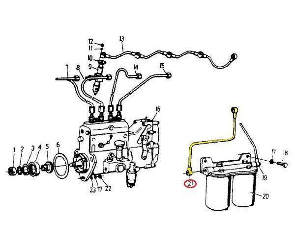 Przewód pompy zasilającej C-360