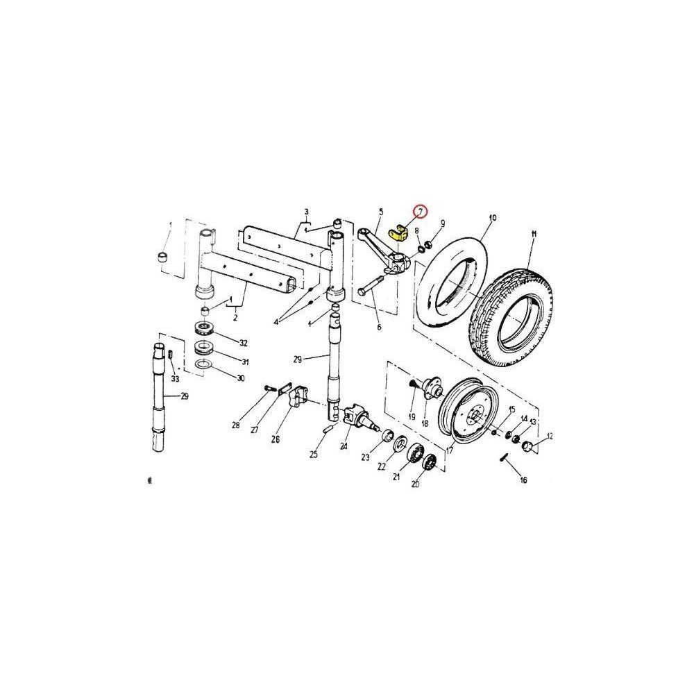 Kątownik mocowania błotnika C-330/360