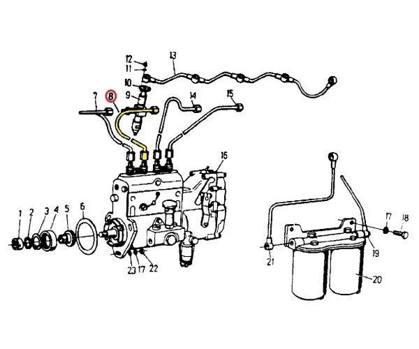 Przewód II cylindra C-360