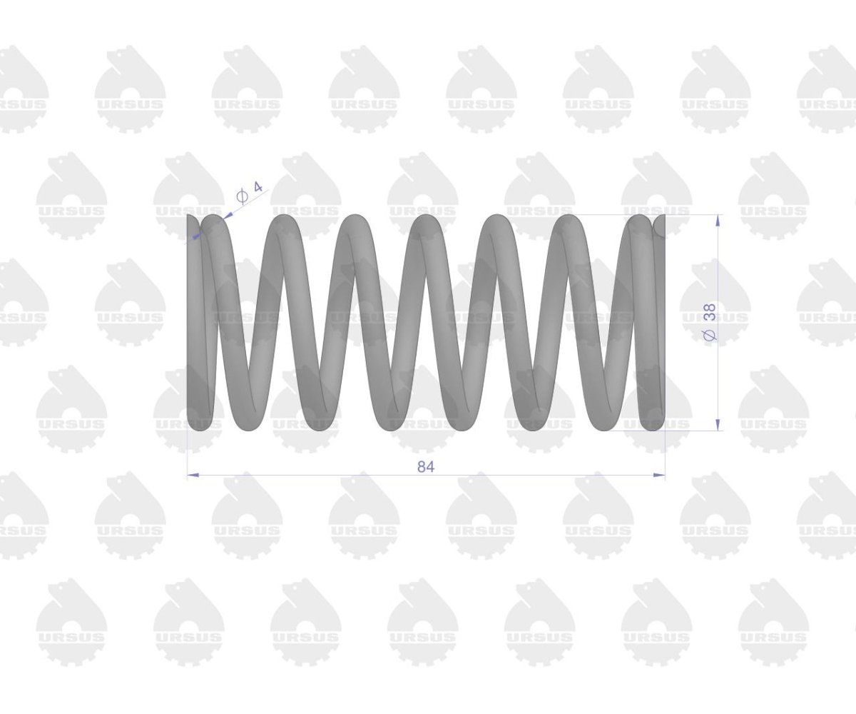 Sprężyna duża sprzęgła 951104 sprzedawane po 10 C-330 Zetor C-360 ORYGINAŁ URSUS