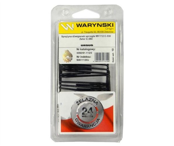 Sprężyna dźwigienek sprzęgła 951112 sprzedawane po 10 C-330 Zetor C-360 ORYGINAŁ URSUS