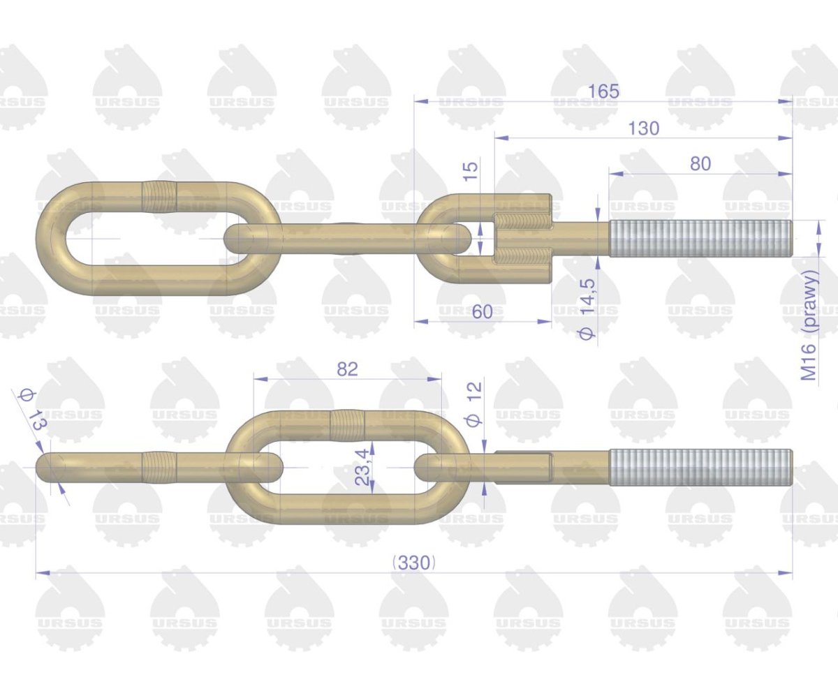 Wspornik łańcucha bocznego C-360 ORYGINAŁ URSUS