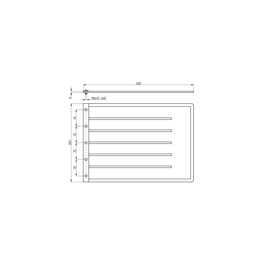 Chlapacz, osłona przeciwbłotna tylna C-360 przyczepa D-47 7030150010
