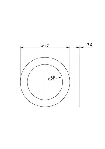 Pierścień dystansowy sworznia osi płaskiej C-330 ( sprzedawane po 50 )