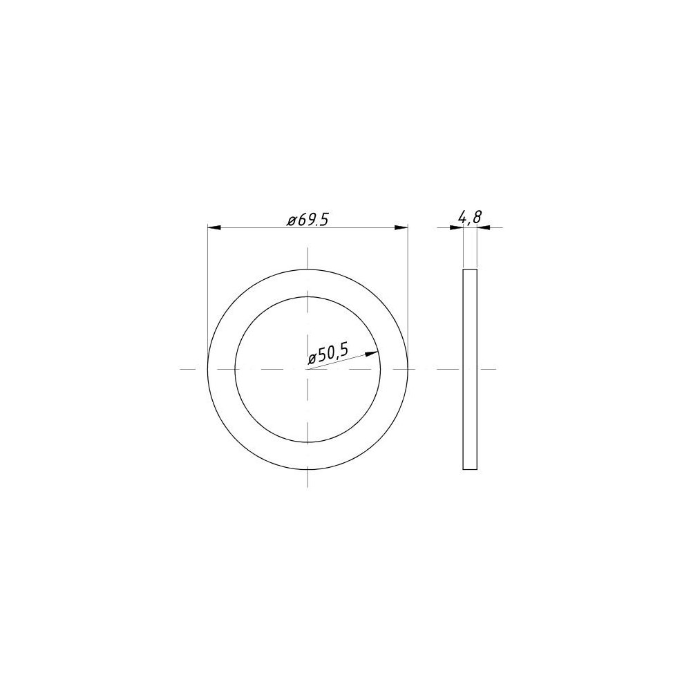 Podkładka gruba sworznia osi płaskiej grubość 4,6mm C-330 / 360