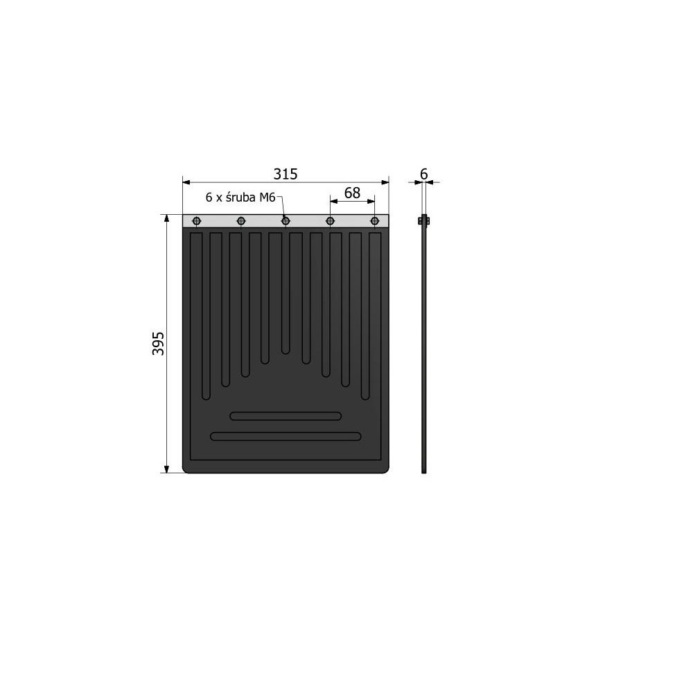 Chlapacz, osłona przeciwbłotna tylna C-330