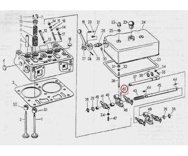 Wkręt dociskowy dźwigienek zaworowych M8x1 C-330 ( sprzedawane po 10 )