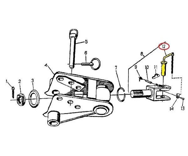 Sworzeń haka transportowego C-360