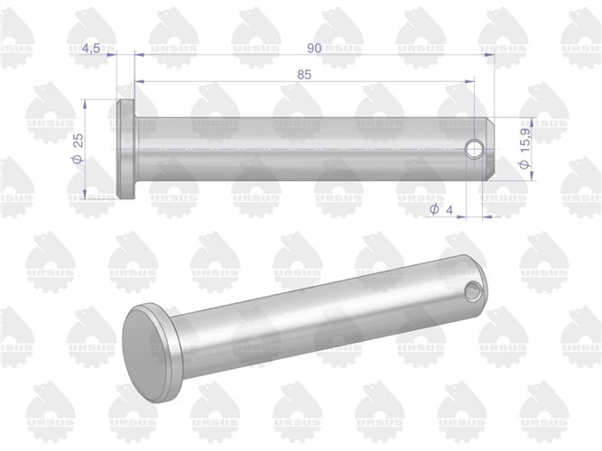 Sworzeń mocowania wieszaka P C-330 ORYGINAŁ URSUS