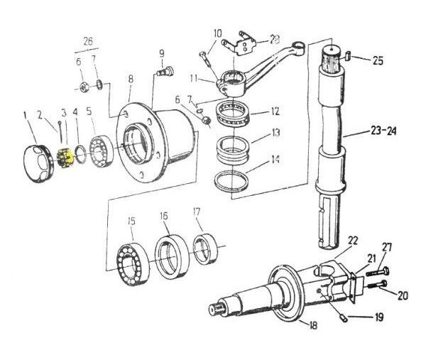 Nakrętka czopa C-330/360/385