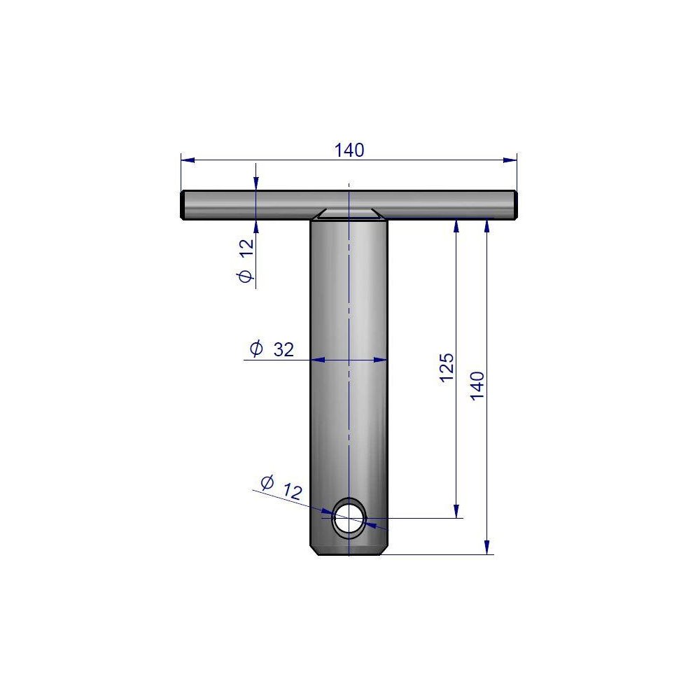 Sworzeń widłaka zaczepu polowego C-360
