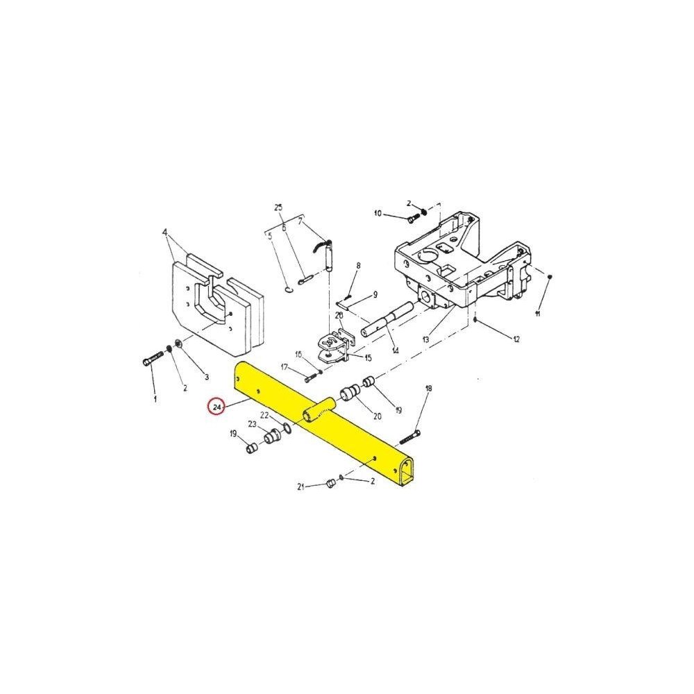 OŚ PRZEDNIA PŁASKA C-360