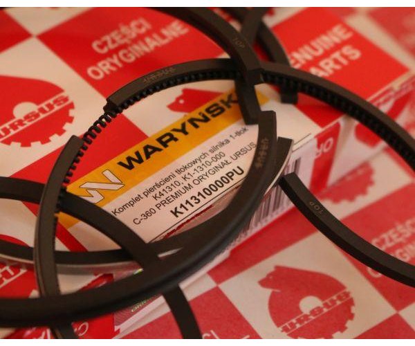 Komplet pierścieni tłokowych silnika na 1-tłok K11437. K1-1312-000 C-330 PREMIUM ORYGINAŁ URSUS