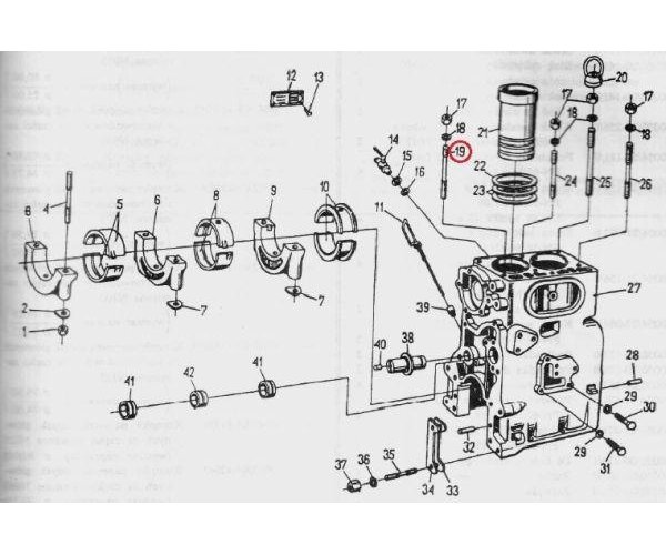 Śruba dwustronna głowicy 50000443 C-330
