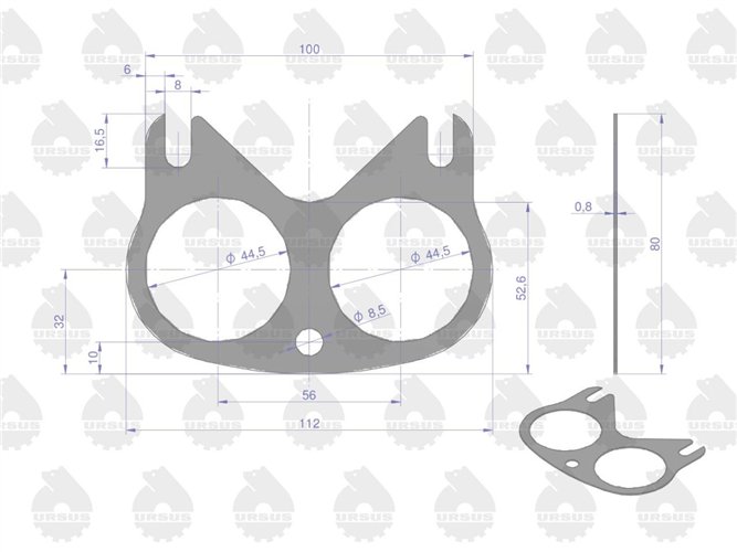 Komplet - zestaw uszczelek głowicy C-330 ORYGINAŁ URSUS