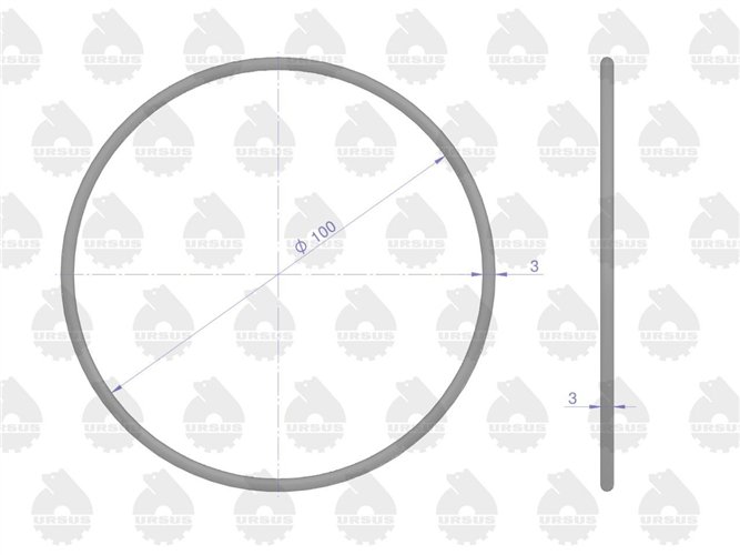 Komplet - zestaw uszczelek silnikowy 2022766U C-330 ORYGINAŁ URSUS