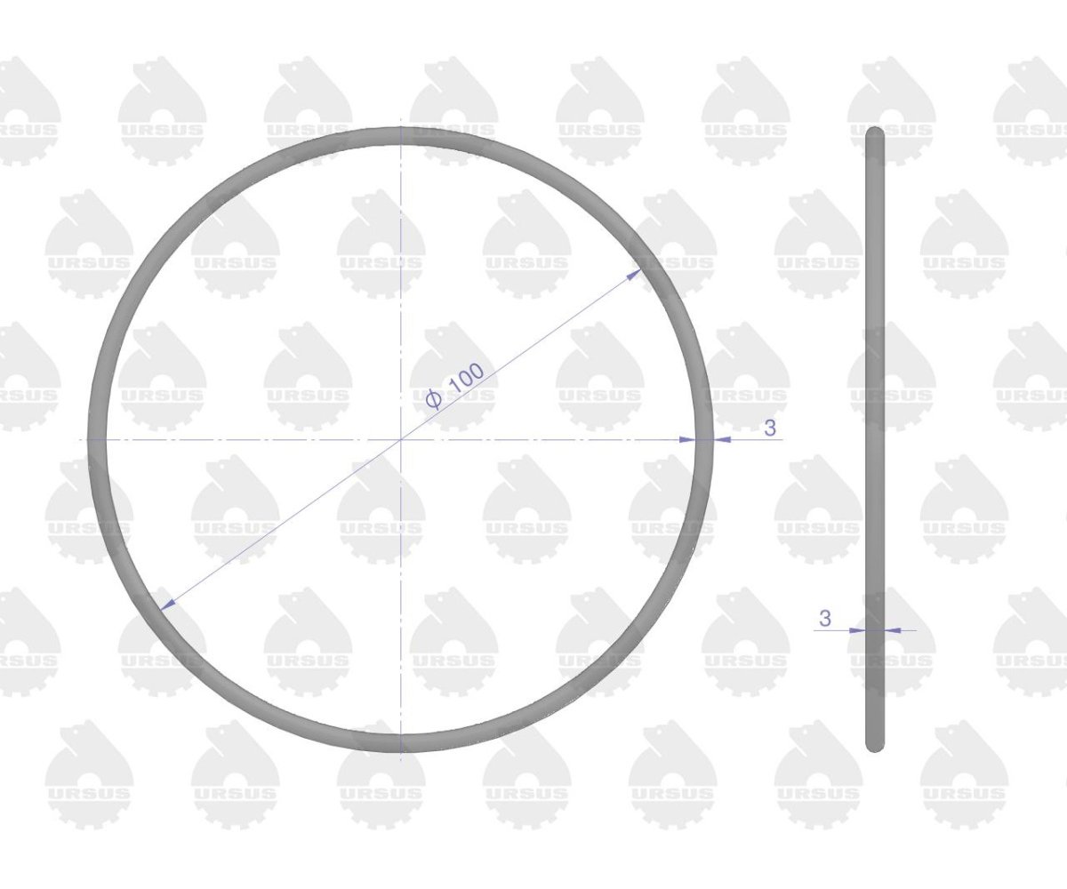 Komplet - zestaw uszczelek silnikowy 2022766U C-330 ORYGINAŁ URSUS