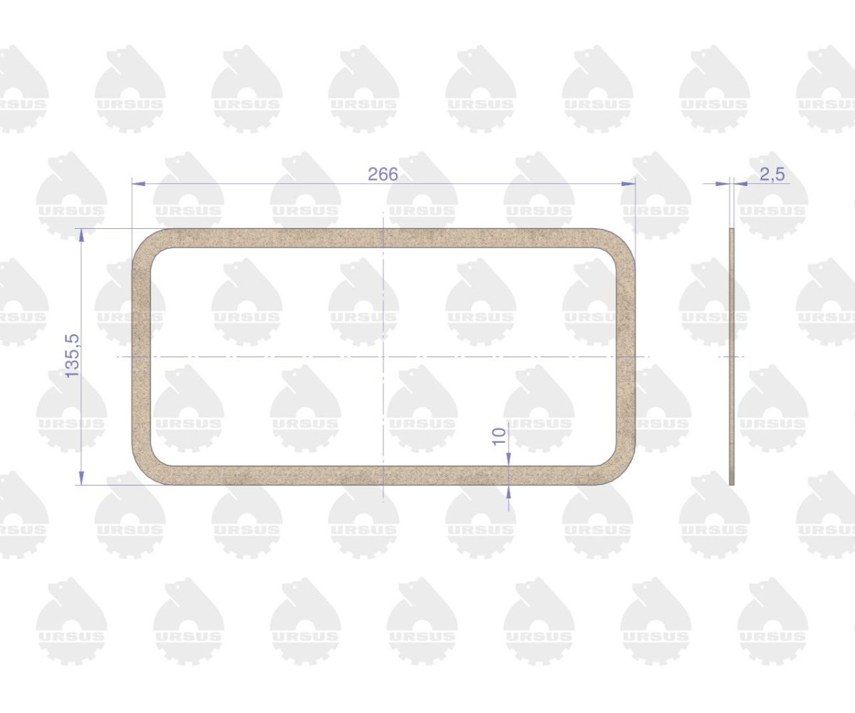 Komplet - zestaw uszczelek silnikowy 2022766U C-330 ORYGINAŁ URSUS