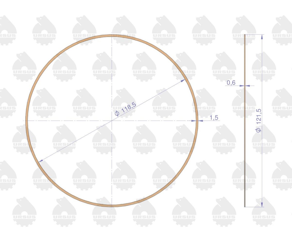 Komplet - zestaw uszczelek silnikowy 2022766U C-330 ORYGINAŁ URSUS