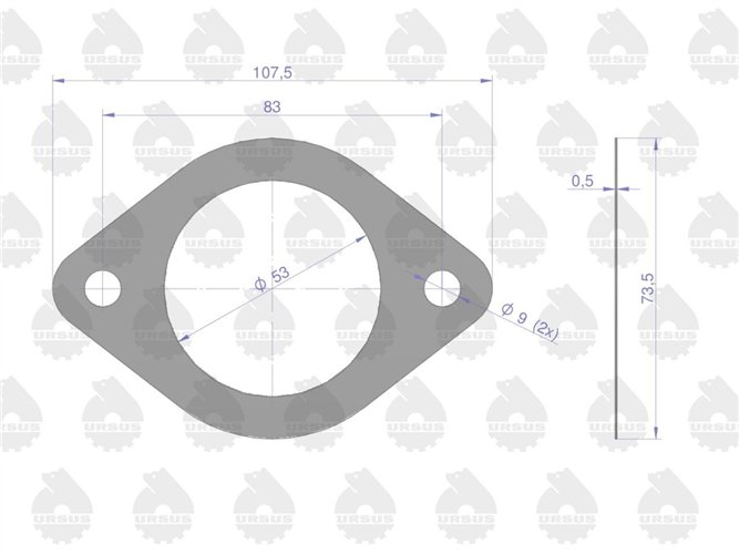Komplet - zestaw uszczelek silnikowy 2022766U C-330 ORYGINAŁ URSUS