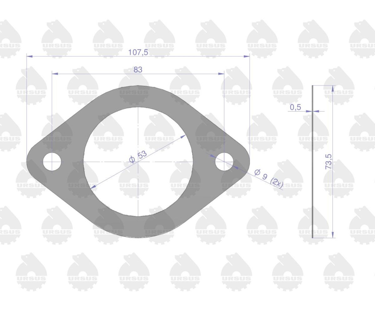 Komplet - zestaw uszczelek silnikowy 2022766U C-330 ORYGINAŁ URSUS