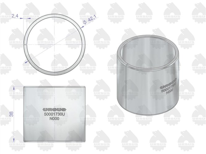 Tuleja korbowodu ( nominał) N-0,00 C-330 ORYGINAŁ URSUS