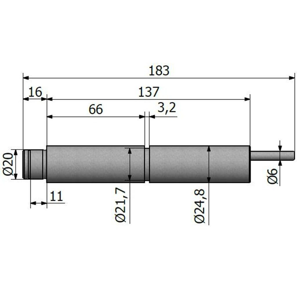 Tłok przyśpieszacza motowideł stary typ 5040031720 Bizon