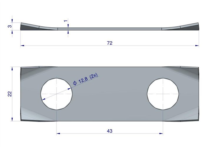 Podkładka odginana koła zamachowego C-360
