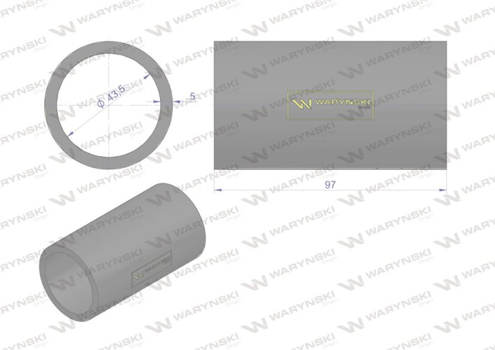 Przewód gumowy chłodnicy wzmacniany Bizon Z-056 WARYŃSKI