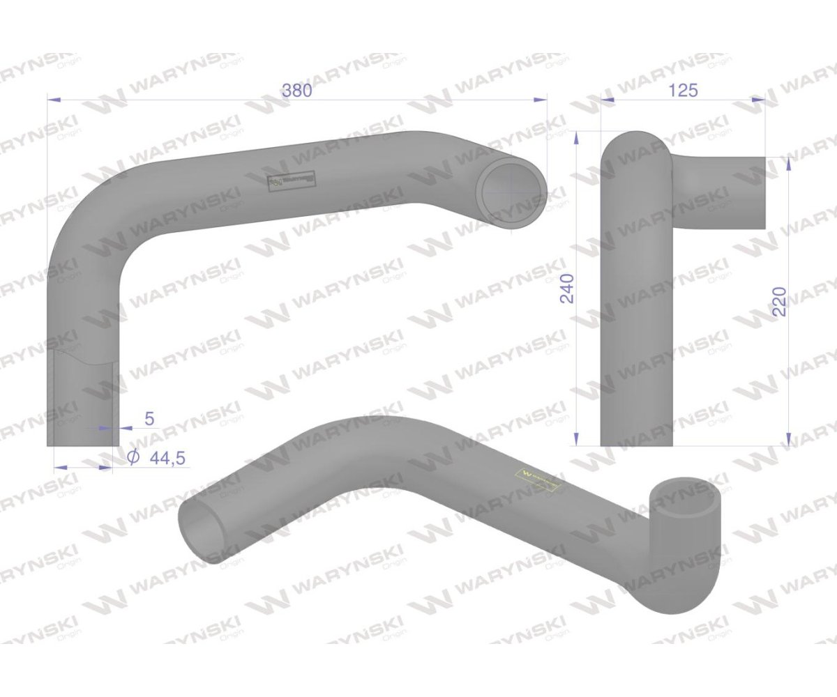 Przewód podwójne kolano Z-056 Bizon WARYŃSKI