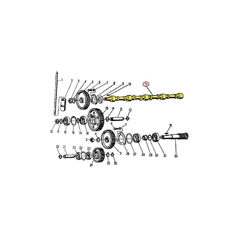 Wałek rozrządu nominalny (Tyczyn) C-360