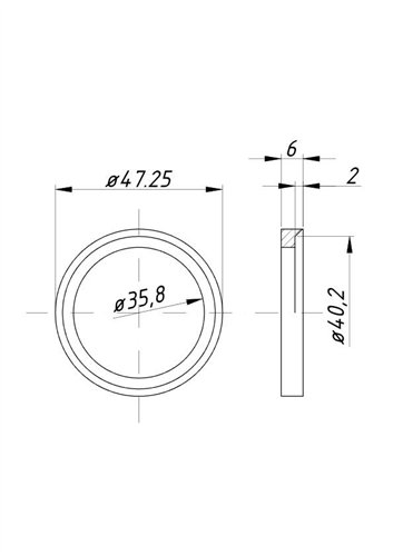 Gniazdo zaworu ssącego nadwymiar 1,25 C-360 ( sprzedawane po 20 )