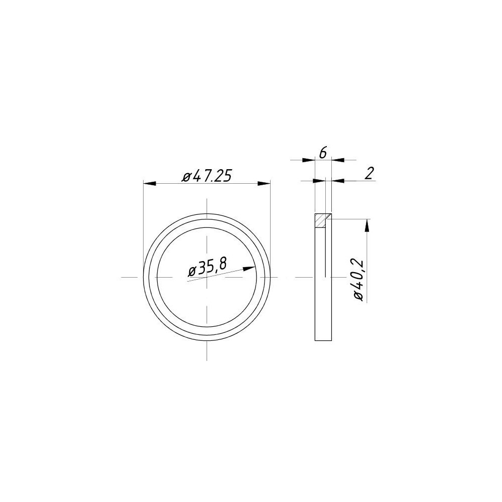 Gniazdo zaworu ssącego nadwymiar 1,25 C-360 ( sprzedawane po 20 )