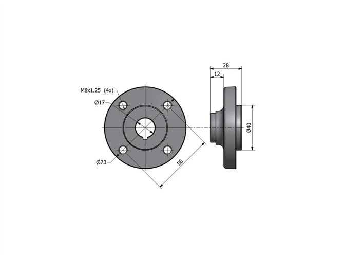 Piasta pompy wody C-360