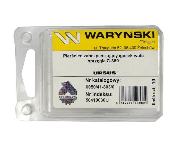 Pierścień zabezpieczający igiełek wału sprzęgła sprzedawane po 10 C-360 ORYGINAŁ URSUS
