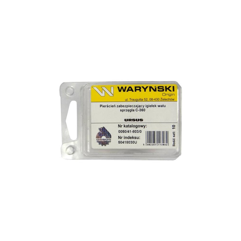 Pierścień zabezpieczający igiełek wału sprzęgła sprzedawane po 10 C-360 ORYGINAŁ URSUS